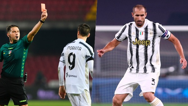 Juve, doppio schiaffo: due turni di squalifica a Morata e nuovo infortunio per Chiellini