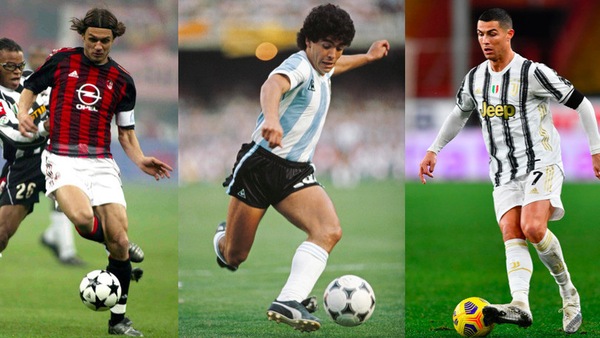 Cristiano Ronaldo nel dream team di sempre: ci sono anche Maldini e Maradona