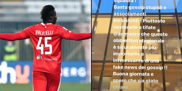 Balotelli si sfoga su Instagram: "Il mio obiettivo è il Monza"