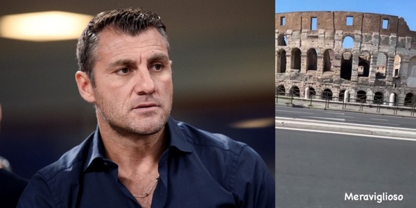 Vieri a Roma, il Colosseo e la canzone su Napoli VIDEO