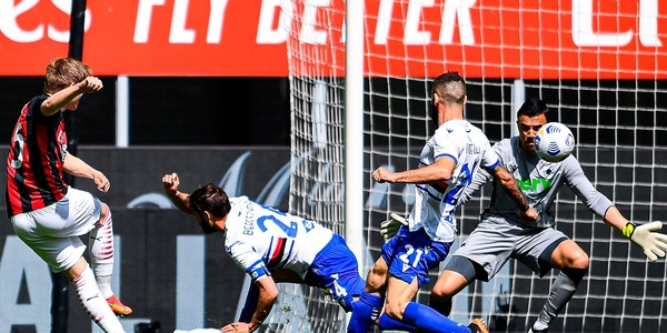 Milan-Sampdoria 1-1: Hauge risponde a Quagliarella. Pioli frena