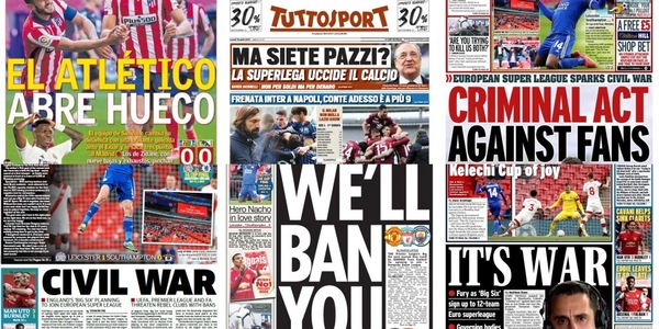 Superlega, ecco le prime pagine dei quotidiani europei