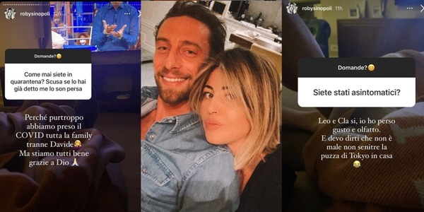 Lady Marchisio sui social: "Io e Claudio abbiamo il Covid"