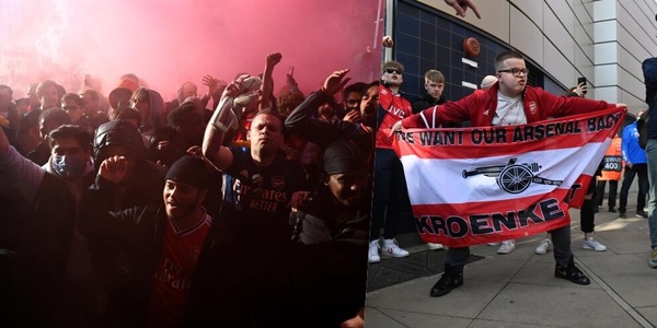 Arsenal, tifosi infuriati fuori dall'Emirates: "Kroenke vattene"