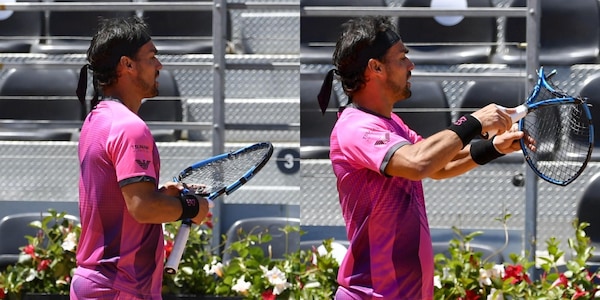 Internazionali d'Italia, Fognini ko: spezza e lancia la racchetta