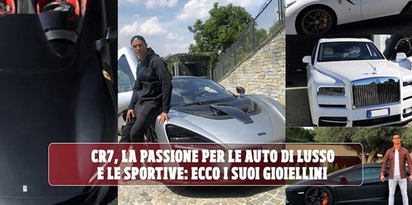 Cristiano Ronaldo e le sue auto da sogno: tutte le supercar di CR7