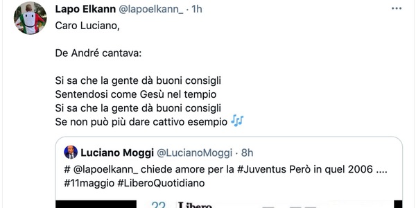 Lapo Elkann risponde a Moggi: "Si sa che la gente dà buoni consigli, se non può più dare cattivo esempio"
