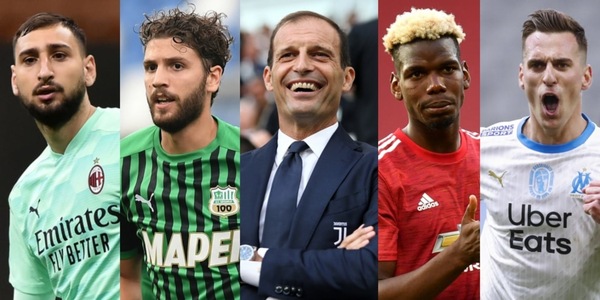 Juve, i 50 nomi sul tavolo di Allegri: da Milik a Donnarumma, vertice Max-dirigenti