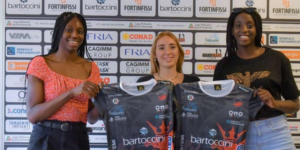 Perugia si assicura Diop, Guiducci e Nwakalor