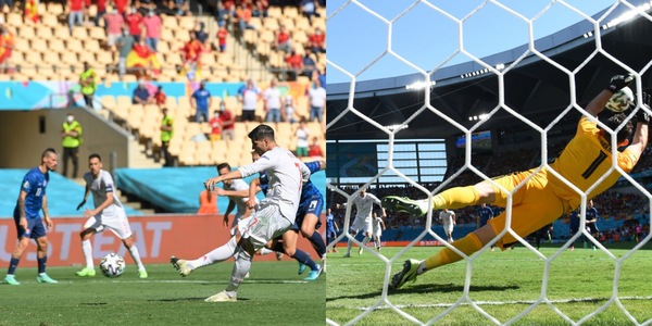 Morata e il rigore sbagliato in Slovacchia-Spagna
