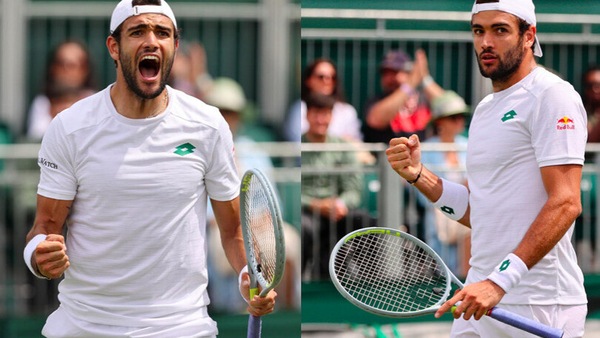 Berrettini, super esultanza dopo il successo contro Ivashka