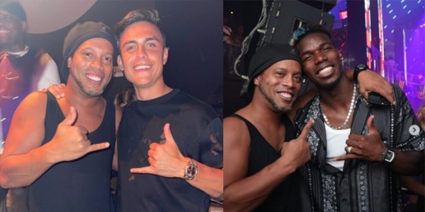 Dybala e Pogba a Miami con Ronaldinho: "L'idolo più grande"