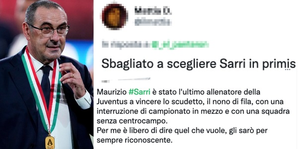 Juve, tifosi scatenati dopo l'intervista di Sarri