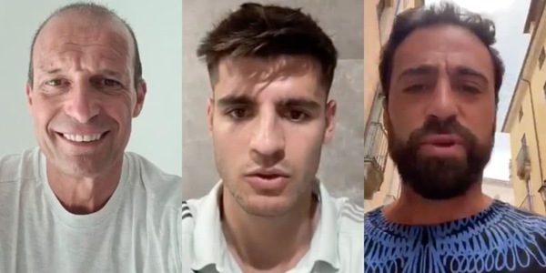 Cuore Juve: il messaggio di Allegri, Morata e Pinsoglio per il ragazzo in coma