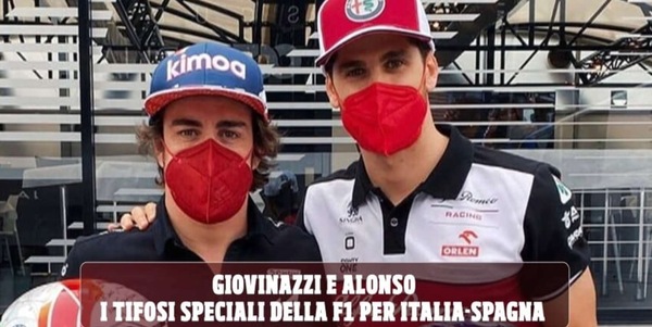Tra Euro 2020 e F1: Giovinazzi e Alonso “avversari speciali” per una notte