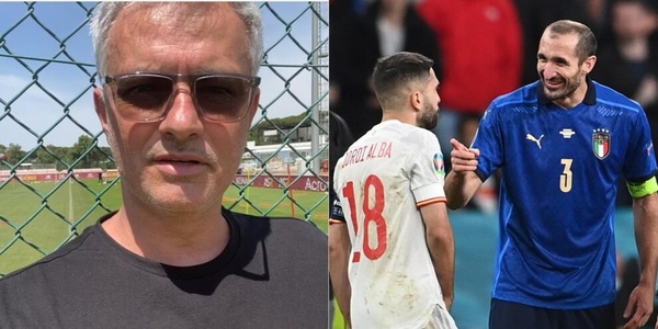 Italia-Spagna, Mourinho: "Chiellini rideva? Non tirava il rigore"