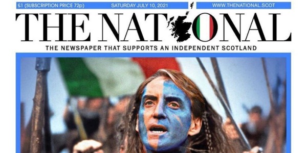 Euro 2020, la Scozia tifa Italia! E Mancini diventa Braveheart