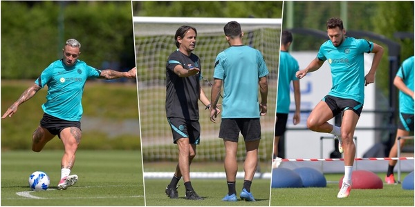L'Inter di Inzaghi in campo: Calhanoglu verso il debutto in nerazzurro