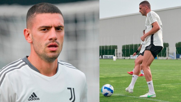 Juve, Demiral super concentrato in allenamento