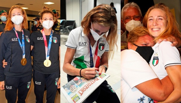 Cesarini-Rodini: che festa a Fiumicino per il rientro