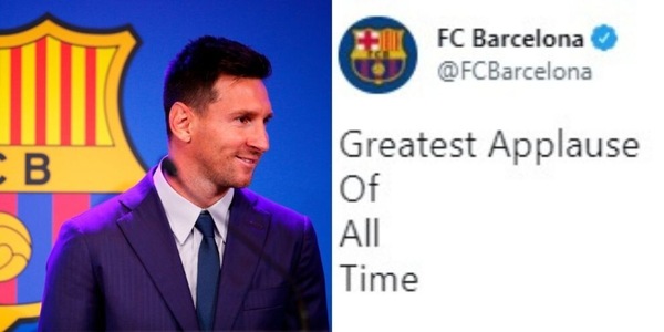 Il Barcellona omaggia Messi: ecco il tweet per il GOAT