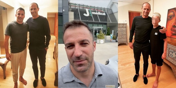 Del Piero, la foto con Allegri e il video al J Medical: i tifosi sognano il ritorno alla Juve