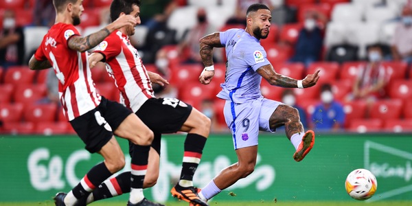 Liga, Barcellona salvato da Depay a Bilbao (1-1)