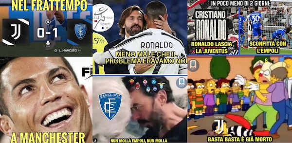 Juve, le ironie del web dopo la sconfitta con l'Empoli