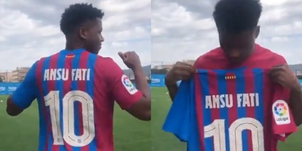 Ansu Fati ha preso la 10 di Messi al Barcellona!