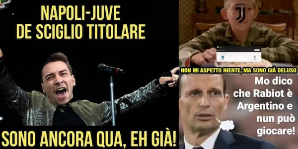 Juve senza Chiesa e i sudamericani a Napoli: l'ironia social dilaga