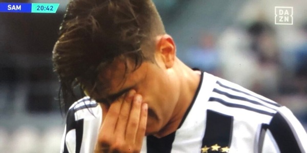 Dybala, infortunio e lacrime in Juve-Sampdoria