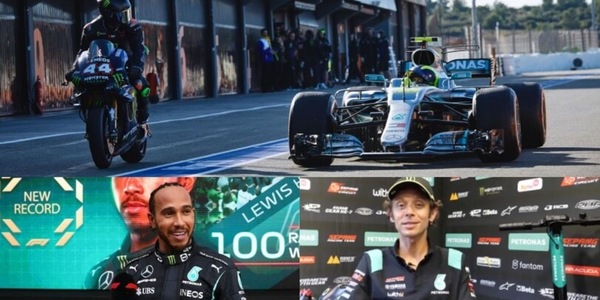 Valentino Rossi in estasi per Hamilton: "Che record le 100 vittorie in F1" VIDEO