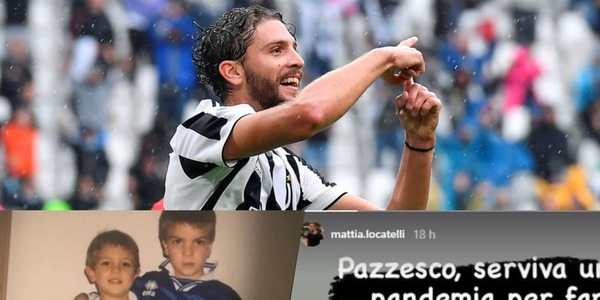 Locatelli, ironia social del fratello dopo il primo gol con la Juve