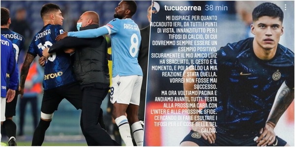 Inter, Correa: "Luiz Felipe ha sbagliato, mi dispiace per i tifosi"