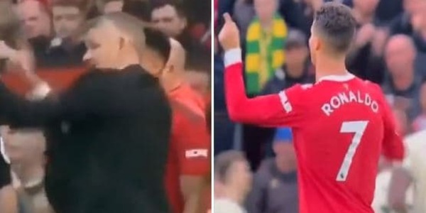 Cristiano Ronaldo scarica Solskjaer: la reazione in campo è virale!