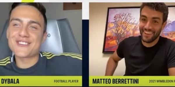 Dybala show con Berrettini: "Scherzi ad Allegri? Verrei licenziato"