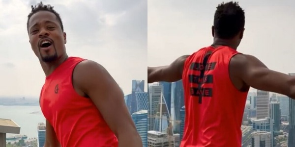 Evra, la sfida di freestyle con il pallone sui tetti di Doha