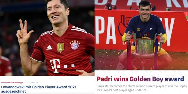 Golden Player e Golden Boy, Lewandowski e Pedri celebrati dai loro club