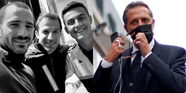 Del Piero e Paratici, blitz nell'hotel della Juve a Londra