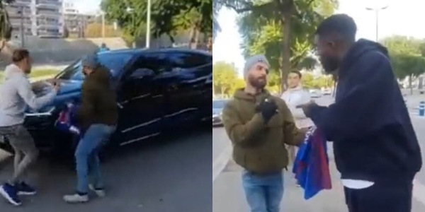 Umtiti, i tifosi assaltano la sua Lamborghini: il difensore è una furia!