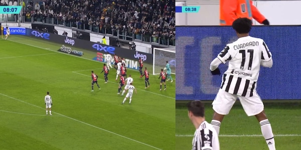 Super Cuadrado, segna direttamente da calcio d'angolo: la fotosequenza del gol
