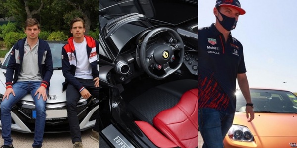 Max Verstappen, il campione della Red Bull nel garage ha una Ferrari!