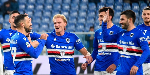 Sampdoria-Torino 2-1: niente derby, D'Aversa agli ottavi con la Juve