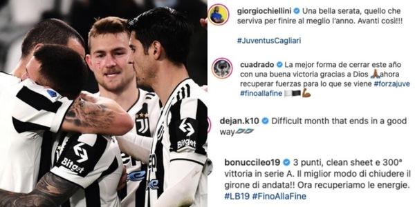Juve, è festa sui social: "Chiuso l'anno nel modo giusto"