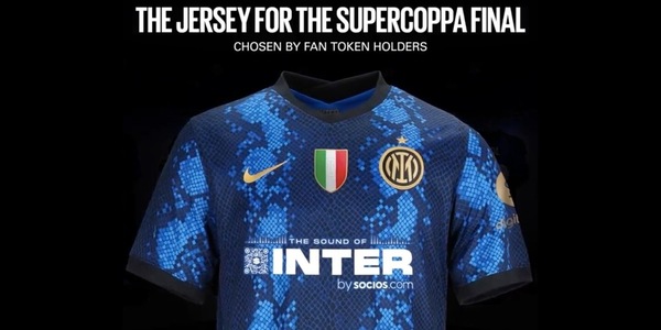 La nuova maglia dell'Inter per la Supercoppa contro la Juve