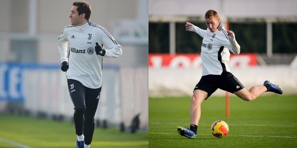 La Juve torna al lavoro: c'è Chiesa, Kulusevski allena il mancino