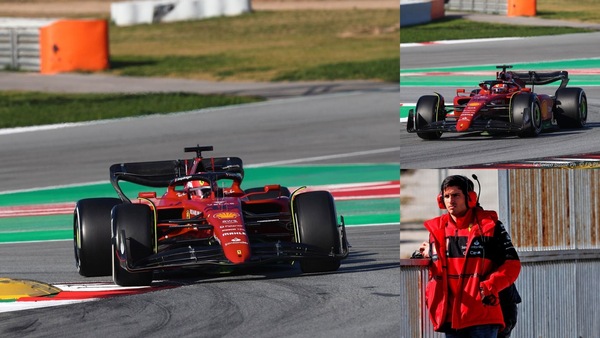 F1, test Barcellona giorno 1: super show per la nuova Ferrari con Leclerc e Sainz