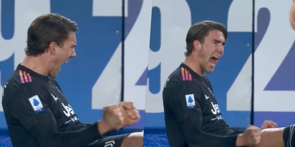 Juve, Vlahovic e quell'esultanza eloquente per un fallo nel finale
