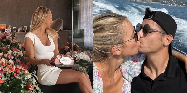 Morata e la dedica piena d'amore per il compleanno di Alice Campello