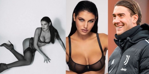 Vlahovic sorride: la "sua" Carolina Stramare è da infarto in intimo!